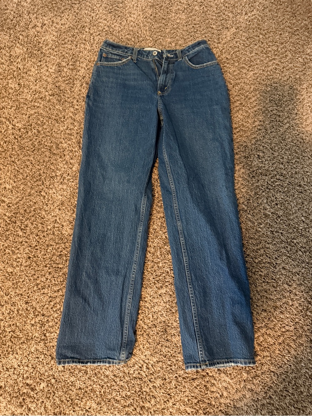 Abercrombie & Fitch vintage straight leg high rise curve love long